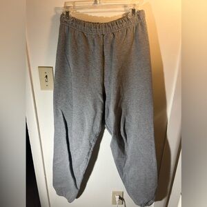 The End graphic sweatpants